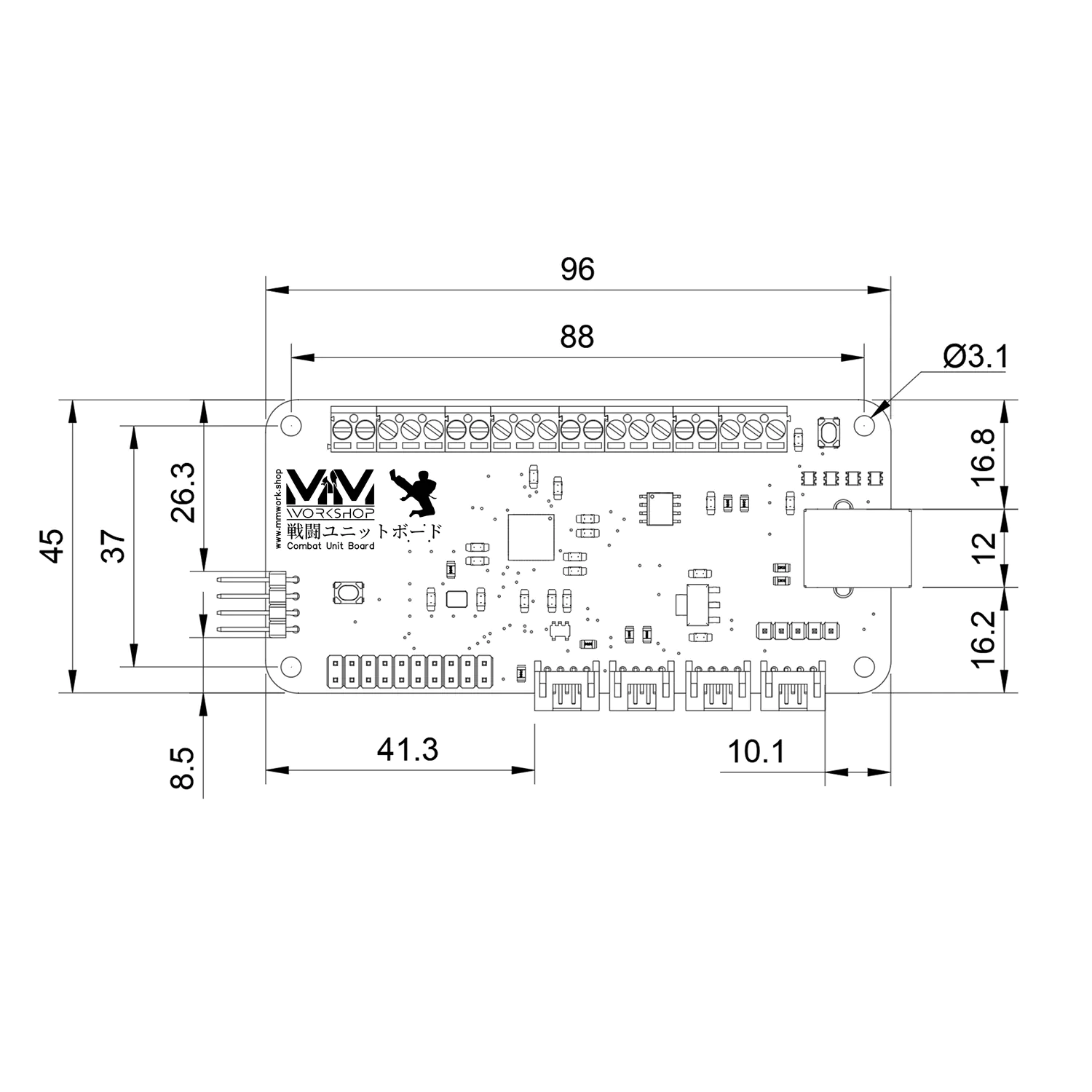 GP2040-CE Combat Unit Board – Image 6