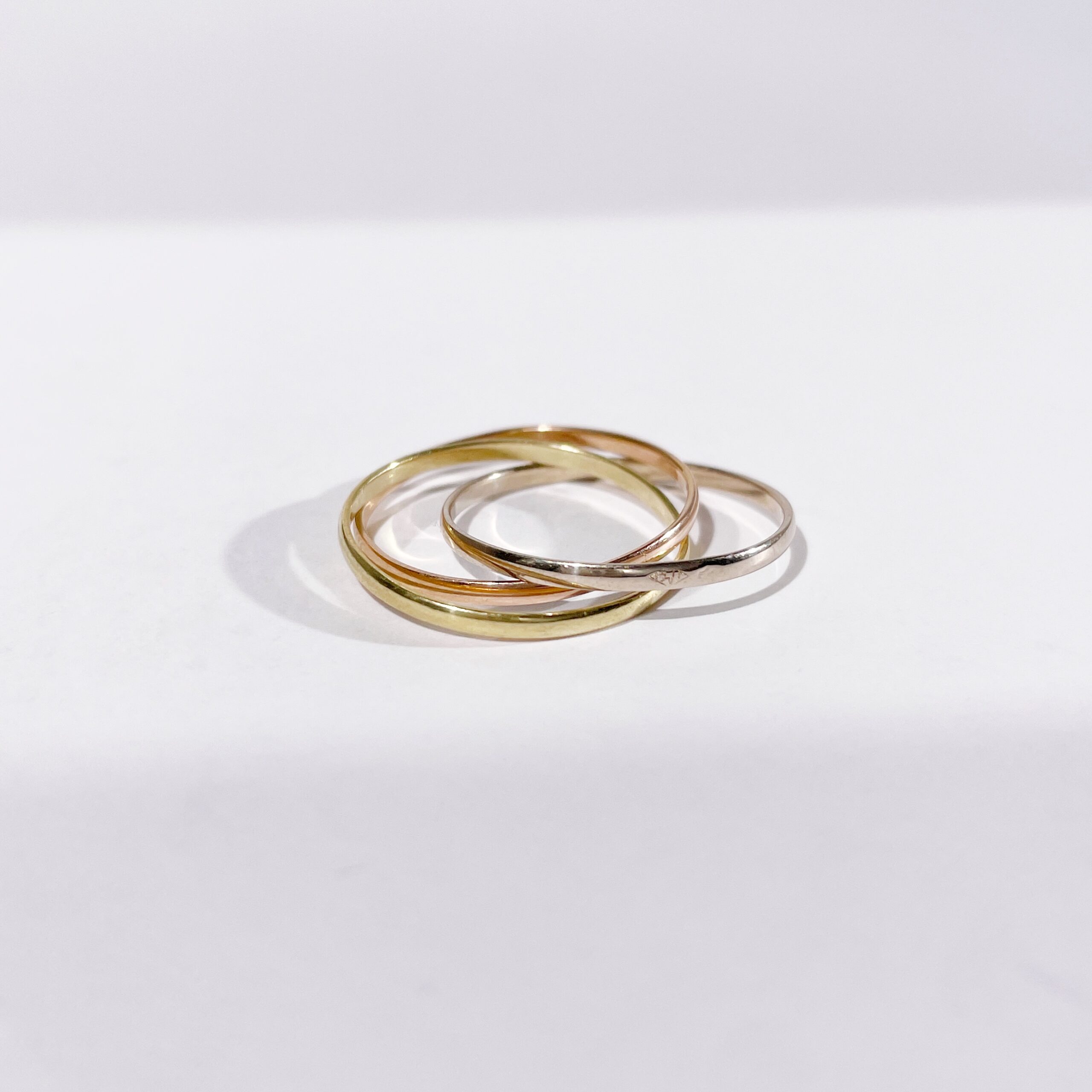 Three golds trinity ring « Jeanne » – Image 4