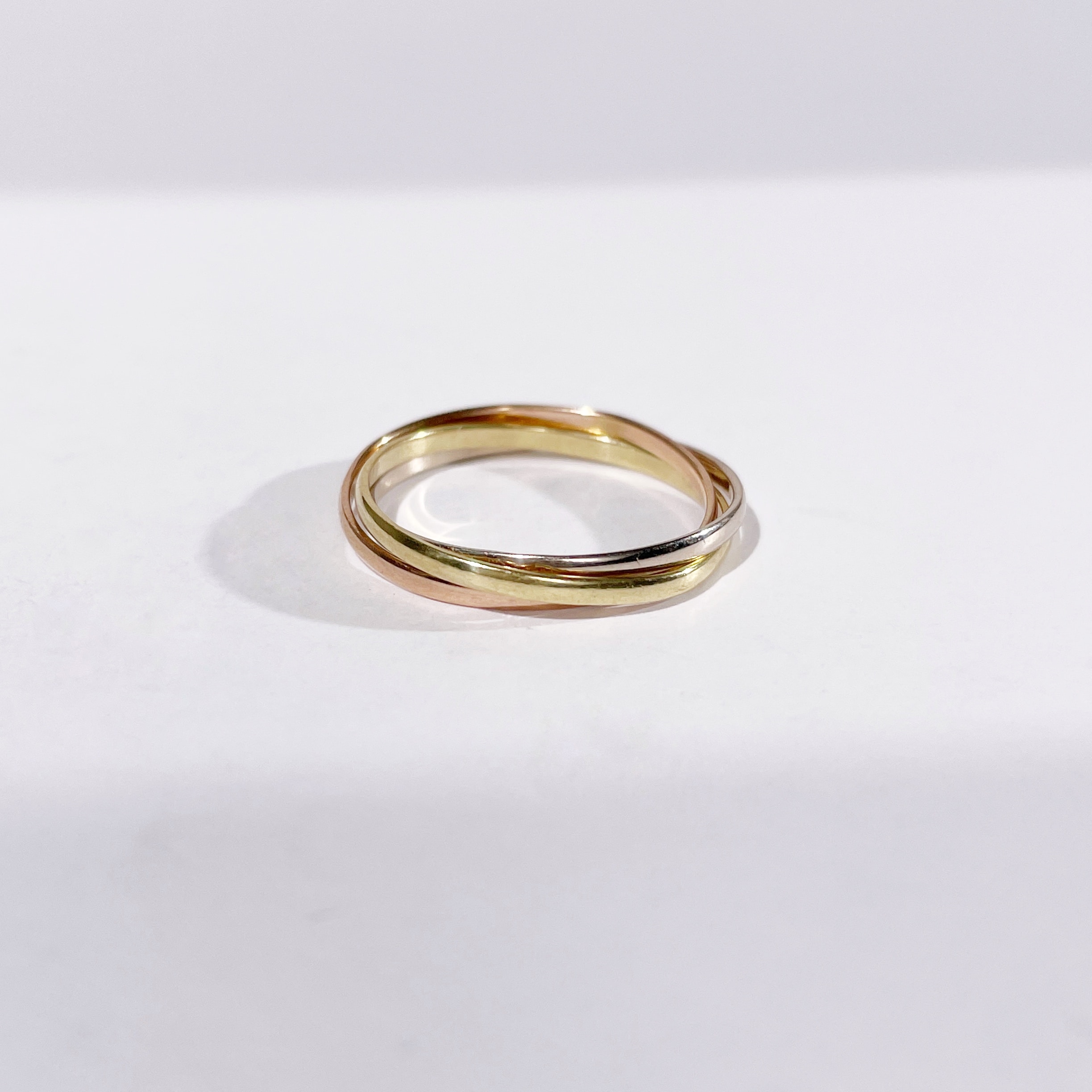 Three golds trinity ring « Jeanne » – Image 7